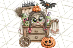 Monster Pet Groomers Halloween Clipart PNG Product Image 5