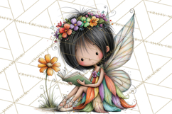 Sweet Little Fairies PNG, Cute Fairy Clip Art Product Image 5