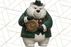 Christmas Crime Syndicate PNG Clipart, Mobster Santa Product Image 2