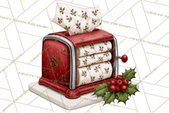 1950s Vintage Christmas Clipart Retro Soda Fountain Clip Art Product Image 2