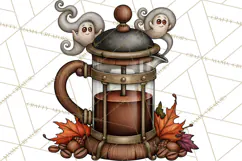 Spooky Coffeehouse PNG Clipart Product Image 2
