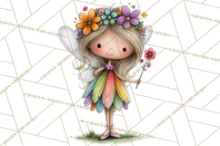 Sweet Little Fairies PNG, Cute Fairy Clip Art Product Image 3