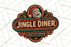 1950s Vintage Christmas Clipart Retro Soda Fountain Clip Art Product Image 3