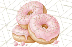 Pink Autumn Cottage Clipart PNG Product Image 3