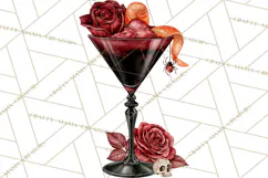 Halloween Cocktails Clipart PNG, Spooky Drinks Product Image 3