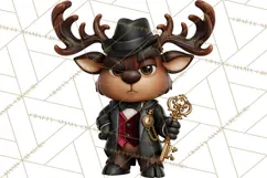 Christmas Crime Syndicate PNG Clipart, Mobster Santa Product Image 3