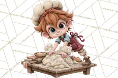 Whimsical Bakery Girls & Boys PNG Clipart, Baker Characters Product Image 3
