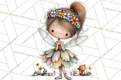 Sweet Little Fairies PNG, Cute Fairy Clip Art Product Image 4