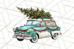 1950s Vintage Christmas Clipart Retro Soda Fountain Clip Art Product Image 5