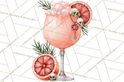 Halloween Cocktails Clipart PNG, Spooky Drinks Product Image 5