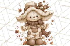 Frayed Fall Scarecrows PNG, Halloween Clipart Product Image 5
