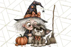 Monster Pet Groomers Halloween Clipart PNG Product Image 2