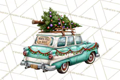 1950s Vintage Christmas Clipart Retro Soda Fountain Clip Art Product Image 2