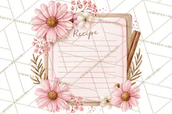 Pink Autumn Bakery Clipart PNG Product Image 2