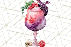 Halloween Cocktails Clipart PNG, Spooky Drinks Product Image 2
