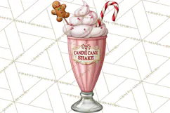 1950s Vintage Christmas Clipart Retro Soda Fountain Clip Art Product Image 2