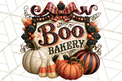 Retro Halloween Candy Shop Clipart PNG Product Image 2