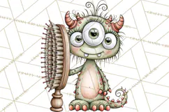 Monster Pet Groomers Halloween Clipart PNG Product Image 2