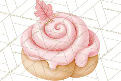 Pink Autumn Bakery Clipart PNG Product Image 2