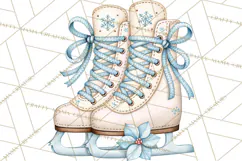 Winter Skating World Animals PNG Product Image 3