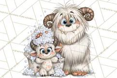 Monster Pet Groomers Halloween Clipart PNG Product Image 3