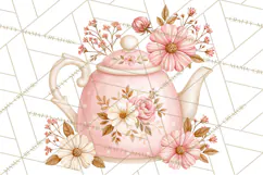 Pink Autumn Bakery Clipart PNG Product Image 3
