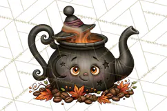 Spooky Coffeehouse PNG Clipart Product Image 3