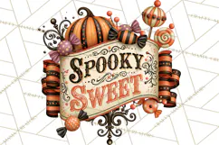 Retro Halloween Candy Shop Clipart PNG Product Image 4
