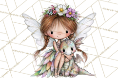 Sweet Little Fairies PNG, Cute Fairy Clip Art Product Image 4