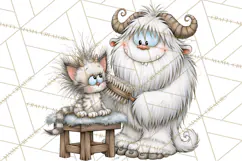 Monster Pet Groomers Halloween Clipart PNG Product Image 4