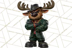 Christmas Crime Syndicate PNG Clipart, Mobster Santa Product Image 4