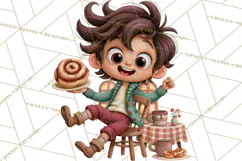 Whimsical Bakery Girls & Boys PNG Clipart, Baker Characters Product Image 4