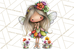 Sweet Little Fairies PNG, Cute Fairy Clip Art Product Image 5