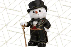 Christmas Crime Syndicate PNG Clipart, Mobster Santa Product Image 5
