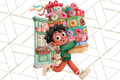 Whimsical Bakery Girls & Boys PNG Clipart, Baker Characters Product Image 5