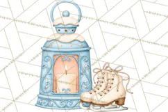 Winter Skating World Animals PNG Product Image 2