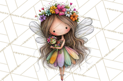Sweet Little Fairies PNG, Cute Fairy Clip Art Product Image 3