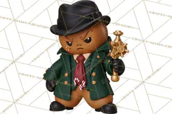Christmas Crime Syndicate PNG Clipart, Mobster Santa Product Image 4