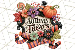 Retro Halloween Candy Shop Clipart PNG Product Image 4