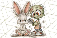 Monster Pet Groomers Halloween Clipart PNG Product Image 4