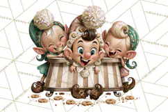 1950s Vintage Christmas Clipart Retro Soda Fountain Clip Art Product Image 5