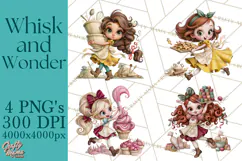 Whimsical Bakery Girls & Boys PNG Clipart, Baker Characters Product Image 1