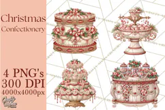 Whimsical Christmas Confectionery PNG Clipart Product Image 1