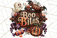 Retro Halloween Candy Shop Clipart PNG Product Image 3