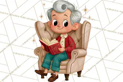 Atomic Age Christmas Clipart PNG, Retro 1950's Winter Decor Product Image 3