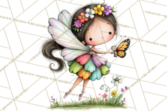 Sweet Little Fairies PNG, Cute Fairy Clip Art Product Image 7