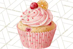 Pink Autumn Bakery Clipart PNG Product Image 3