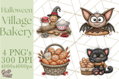 Halloween Village Bakery PNG Clipart Product Image 1