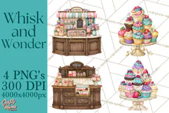 Whimsical Bakery Girls & Boys PNG Clipart, Baker Characters Product Image 1