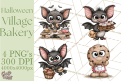 Halloween Village Bakery PNG Clipart Product Image 1